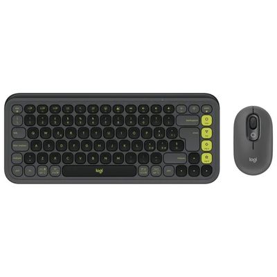 Logitech POP ICON COMBO – Tastiera e Mouse Bluetooth QWERTY ITA, Grafite