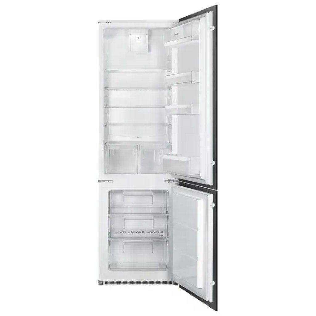Smeg C41721F Frigorifero Combinato da Incasso, 268 L, Bianco, Classe F