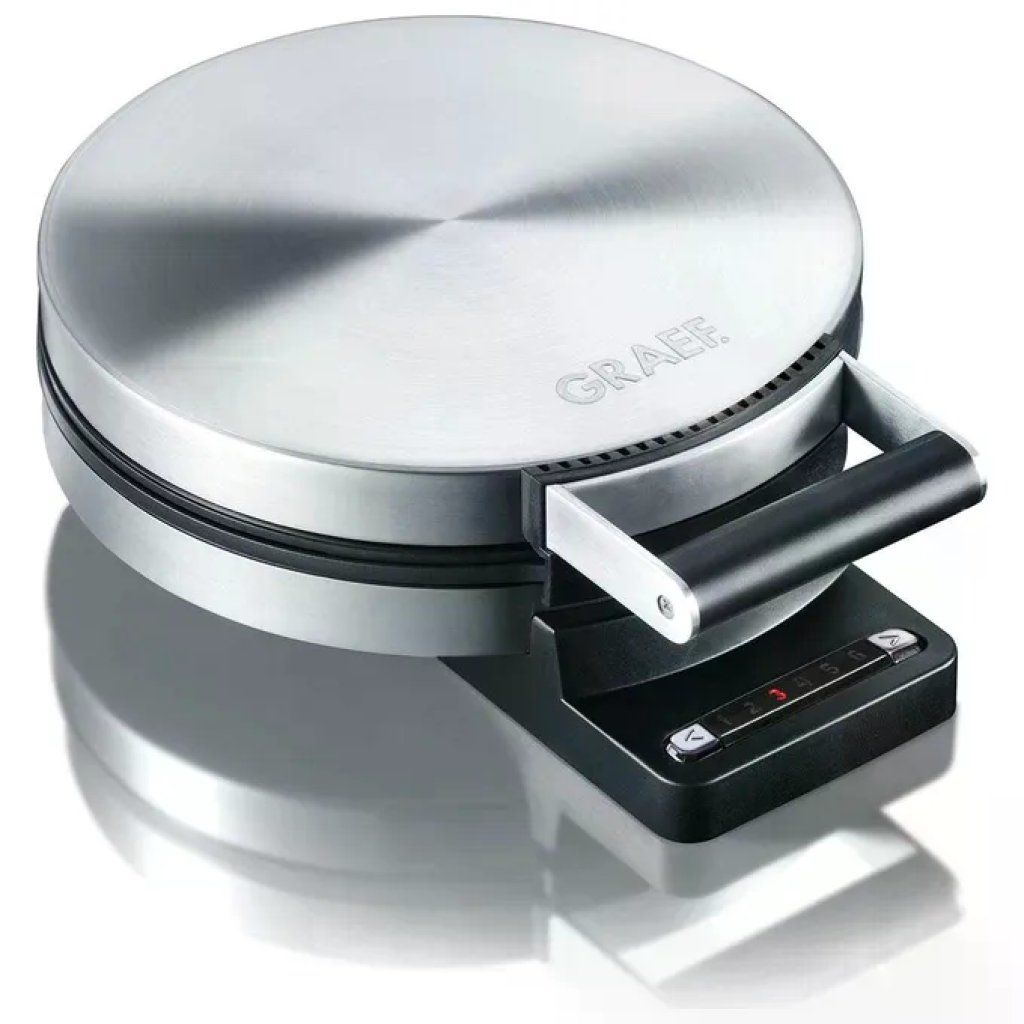 GRAEF WA 80 Piastra per waffle a cuore, 850 W, acciaio inox GRAEF WA 80 Piastra per waffle a cuore, 850 W, acciaio inox