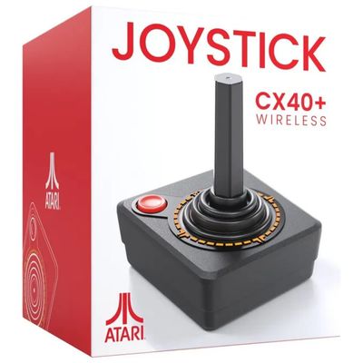 RETRO GAMES Atari CX40+ Joystick Wireless Nero per Atari 2600, 2600+ e 7800