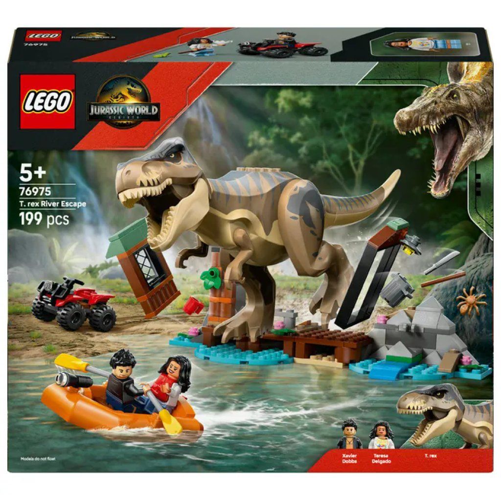 LEGO Jurassic World Fuga sul Fiume dal T. rex 76975