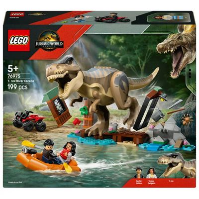 LEGO Jurassic World Fuga sul Fiume dal T. rex 76975 LEGO Jurassic World Fuga sul Fiume dal T. rex 76975