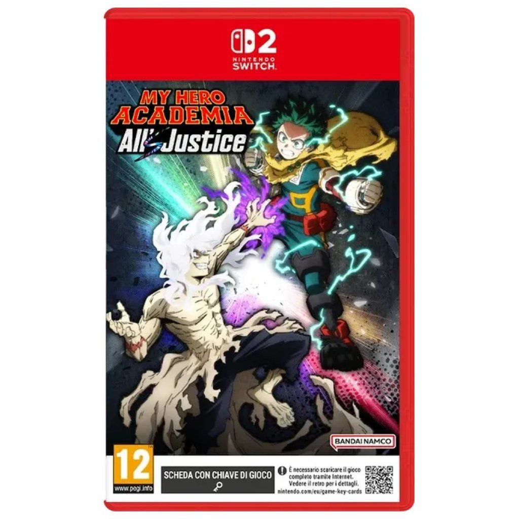 Bandai Namco My Hero Academia: All's Justice – Scheda Chiave per Nintendo Switch 2 Bandai Namco My Hero Academia: All's Justice – Scheda Chiave per Nintendo Switch 2