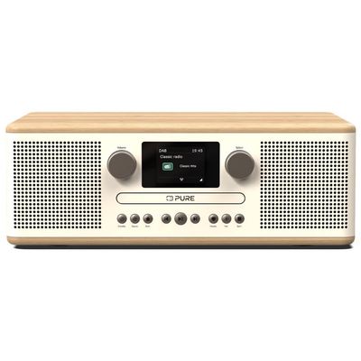 Pure Classic C-D6 – Radio DAB+/FM con lettore CD e Bluetooth, bianco avena