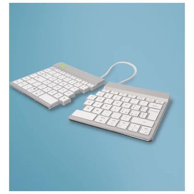 R-Go Tools R-Go Split Break – Tastiera ergonomica Bluetooth bianca