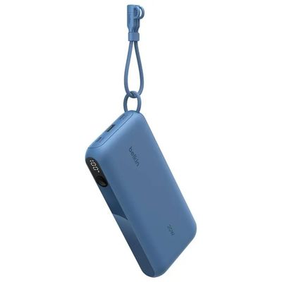 Belkin BoostCharge Power Bank 20.000 mAh con Display Digitale, 2 USB-C e USB-A, Blu Belkin BoostCharge Power Bank 20.000 mAh con Display Digitale, 2 USB-C e USB-A, Blu