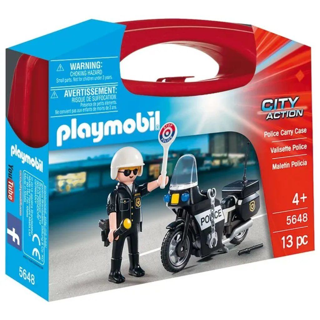 PLAYMOBIL City Action 5648 – Valigetta della Polizia con Personaggio e Accessori PLAYMOBIL City Action 5648 – Valigetta della Polizia con Personaggio e Accessori