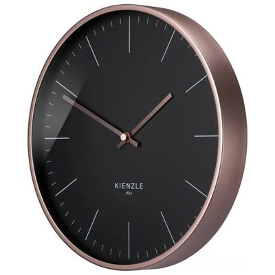 Kienzle Modern 14977 Orologio da parete radiocontrollato, 25 cm, oro rosa e nero Kienzle Modern 14977 Orologio da parete radiocontrollato, 25 cm, oro rosa e nero