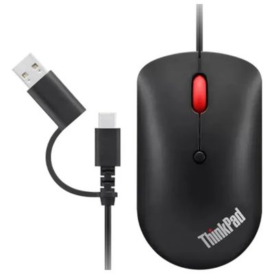 Lenovo ThinkPad Mouse compatto USB-C 2400 DPI nero Lenovo ThinkPad Mouse compatto USB-C 2400 DPI nero