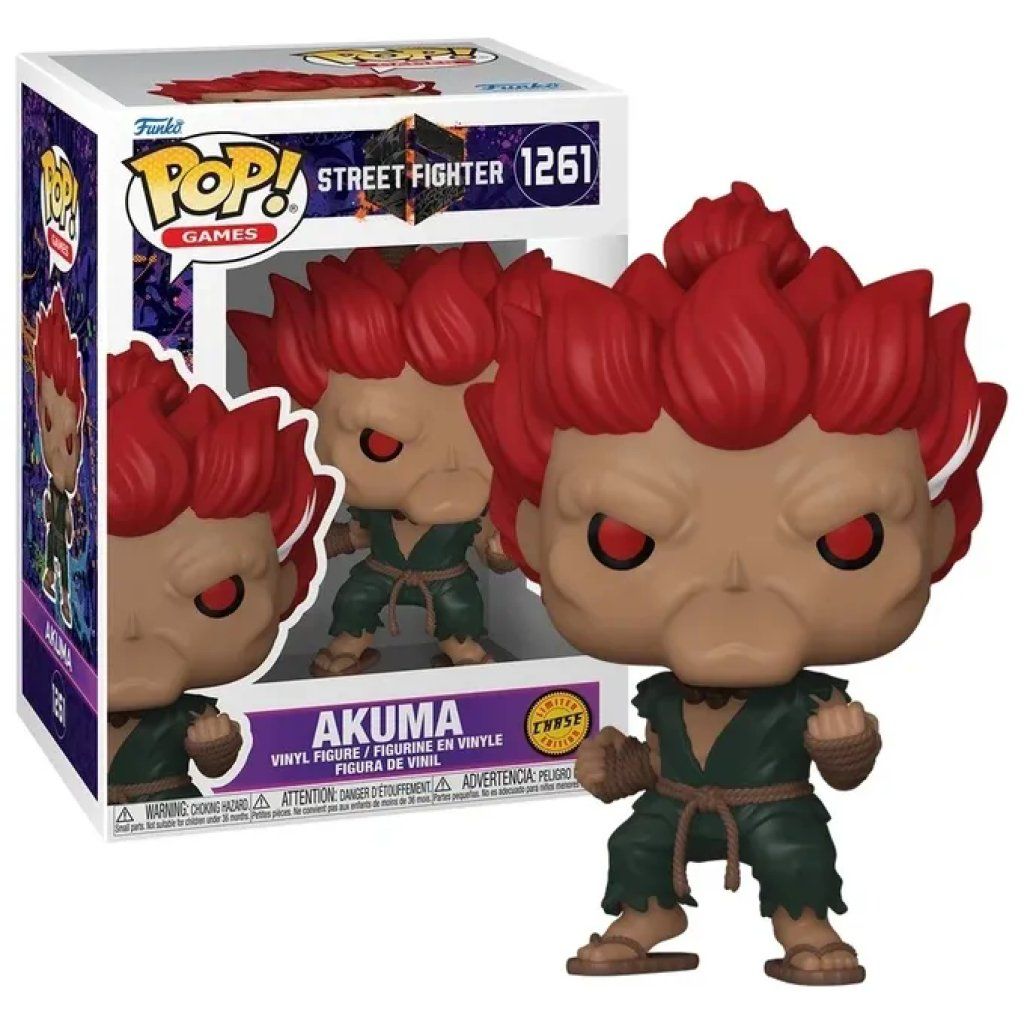 Funko POP! Games Street Fighter 6 Akuma con Chase, 11,9 cm