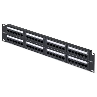 StarTech.com CPANEL48 Pannello Patch Cat6 48 Porte, 2U, Nero