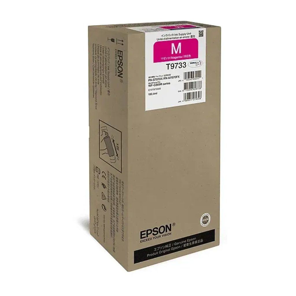 Epson C13T97330N Cartuccia Magenta XL da 192,4 ml per WorkForce Pro WF-C869R