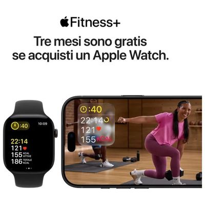 Apple Watch Series 12 GPS + Cellular 46 mm in Alluminio Bronzo Scuro con Loop Milanese
