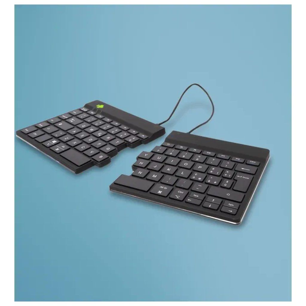 R-GO TOOLS R-Go Split Break v2 – Tastiera ergonomica Bluetooth QWERTY italiana, nera