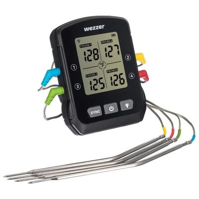 Levenhuk Wezzer Cook MT90 Termometro Digitale da Cucina con 4 Sonde