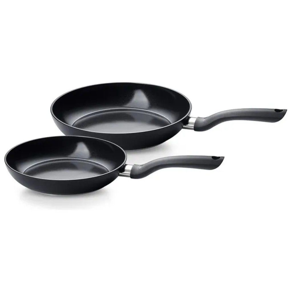 Fissler Essential Set 2 Padelle in Alluminio con Rivestimento Ceramico, 24 e 28 cm, Nero Fissler Essential Set 2 Padelle in Alluminio con Rivestimento Ceramico, 24 e 28 cm, Nero