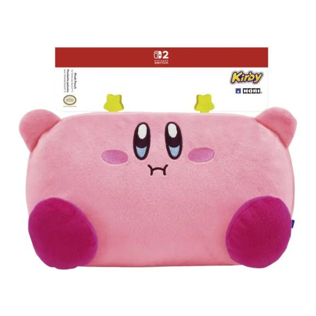 HORI Kirby Plush Pouch rosa per Nintendo Switch 2 e Switch HORI Kirby Plush Pouch rosa per Nintendo Switch 2 e Switch