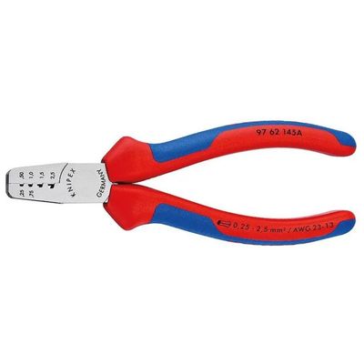 KNIPEX 97 62 145 A – Pinza crimpatrice per terminali a bussola