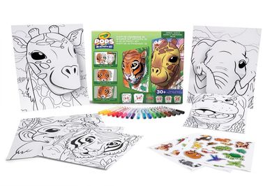 Crayola Pops 3D Giungla – Set creativo con 18 pennarelli Crayola Pops 3D Giungla – Set creativo con 18 pennarelli