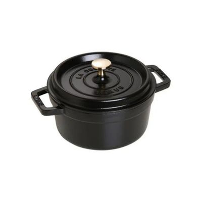 Staub Cocotte Rotonda in Ghisa Smaltata 20 cm, 2,2 L, Nera
