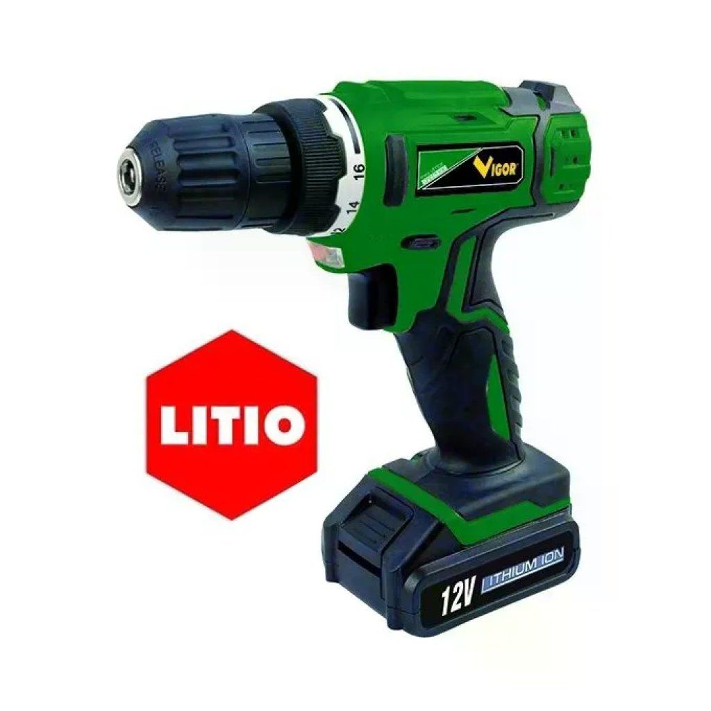 Vigor-Blinky 9064230 Trapano Avvitatore a Batteria 12 V, 800 mAh, Mandrino 10 mm