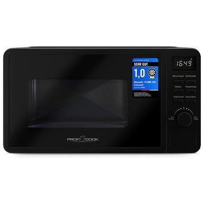 ProfiCook PC-MWG 1319 Forno a Microonde con Grill, 20 L, Nero