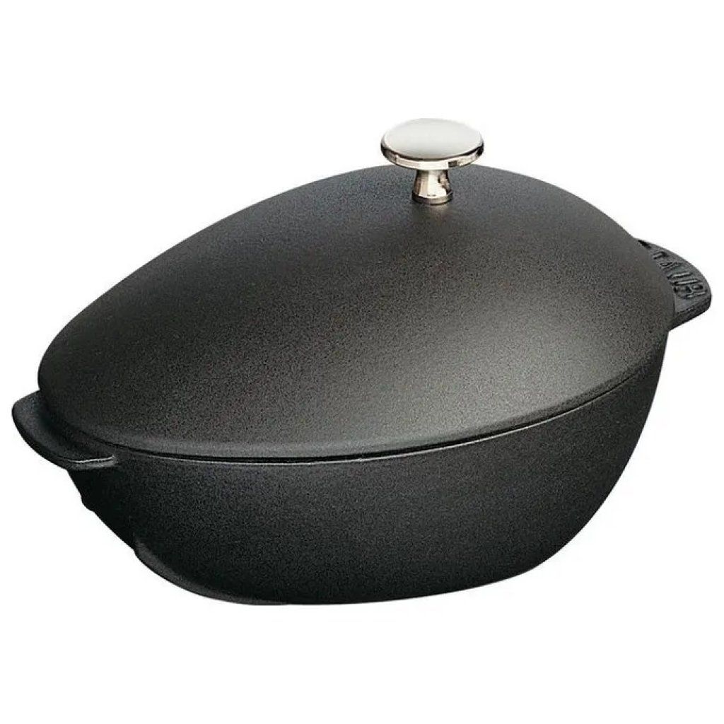 Staub Cozziera in Ghisa Nera, 25 cm, 2 L Staub Cozziera in Ghisa Nera, 25 cm, 2 L