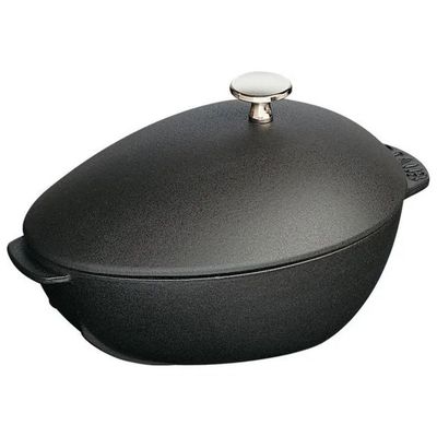 Staub Cozziera in Ghisa Nera, 25 cm, 2 L