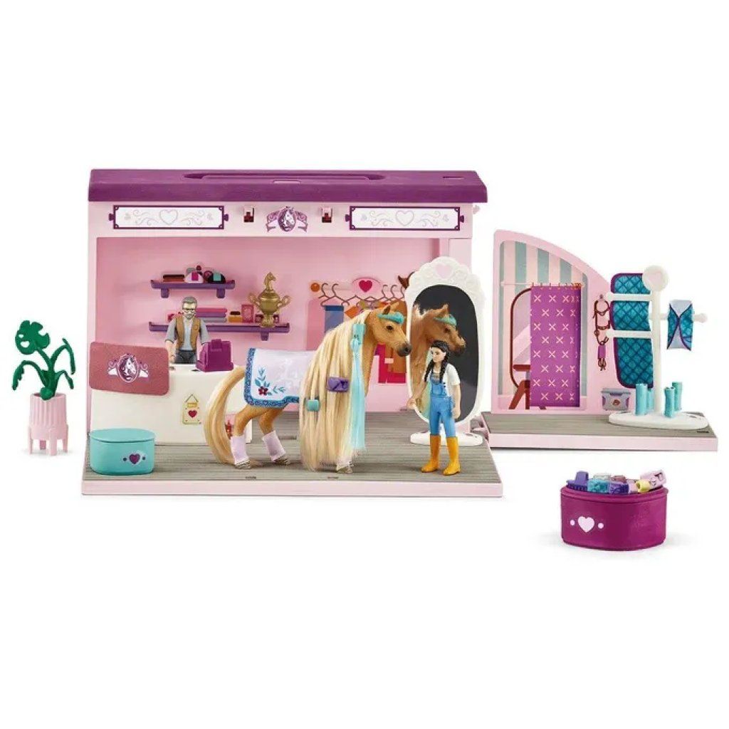Schleich 42587 Boutique Pop-Up di Sofia con Cavallo e Accessori
