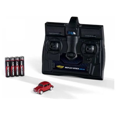 Carson Volkswagen Beetle RC 1:87 rossa con LED Carson Volkswagen Beetle RC 1:87 rossa con LED
