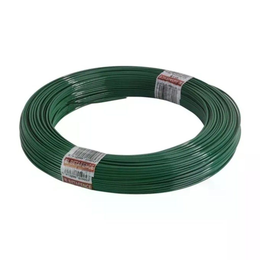 Betafence Filo di Tensione Verde Zincato e Plastificato, 5 Rotoli da 100 m, 3,5 mm Betafence Filo di Tensione Verde Zincato e Plastificato, 5 Rotoli da 100 m, 3,5 mm