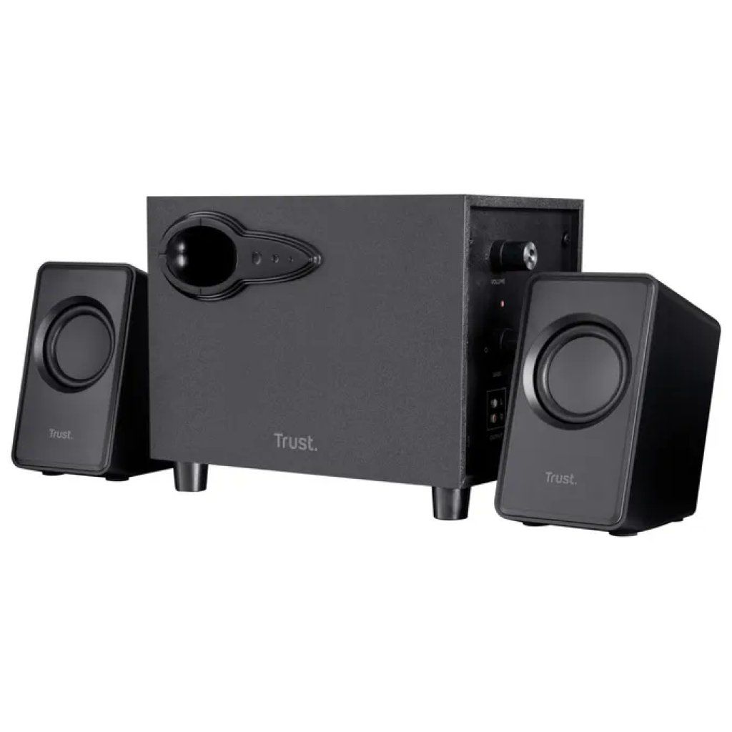 Trust Avora 2.1 – Altoparlanti PC con Subwoofer in Legno, 18 W, USB, Nero Trust Avora 2.1 – Altoparlanti PC con Subwoofer in Legno, 18 W, USB, Nero