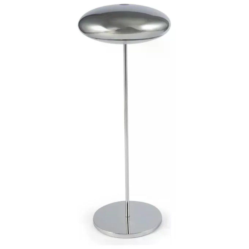 BROGGI DESIGN Broggi Nuvola Lampada da Tavolo LED Ricaricabile, Acciaio Cromato