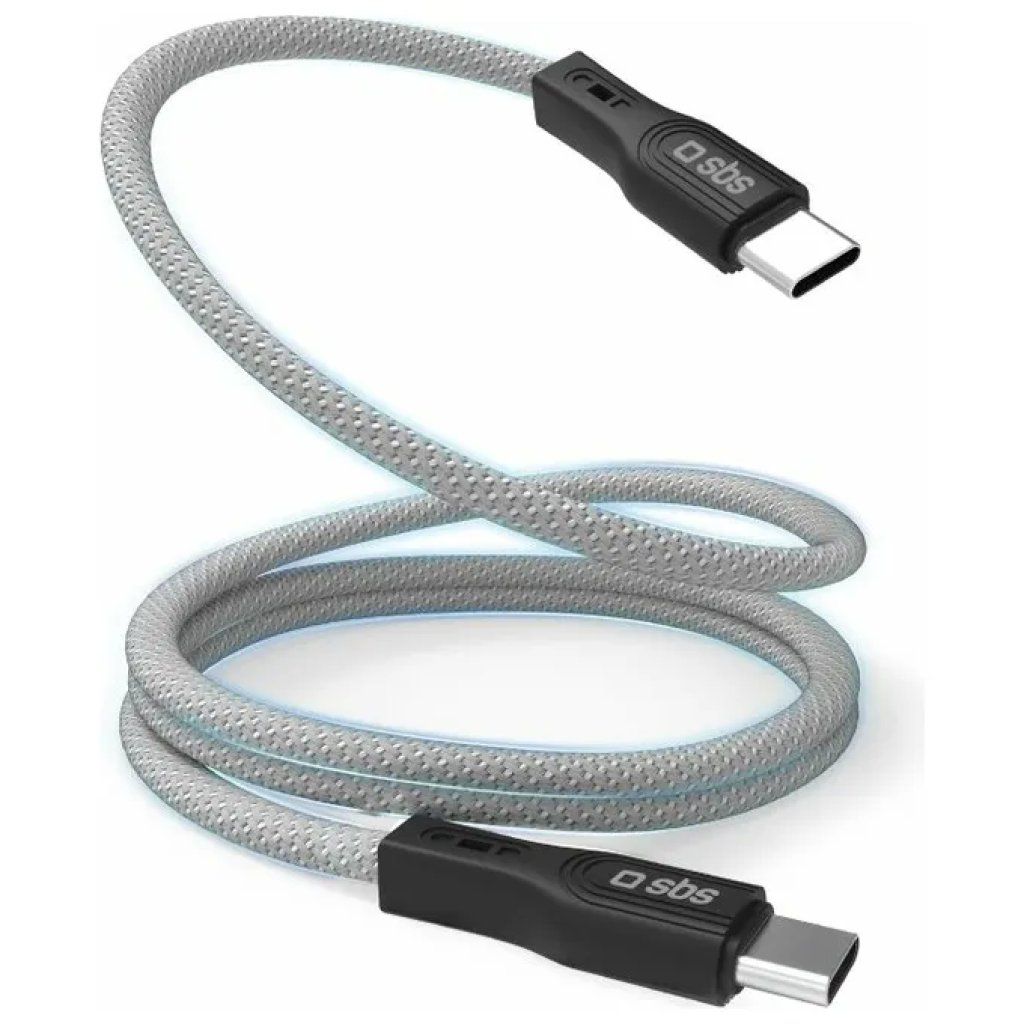 SBS Cavo USB-C Magnetico 60 W, 1 m, Grigio