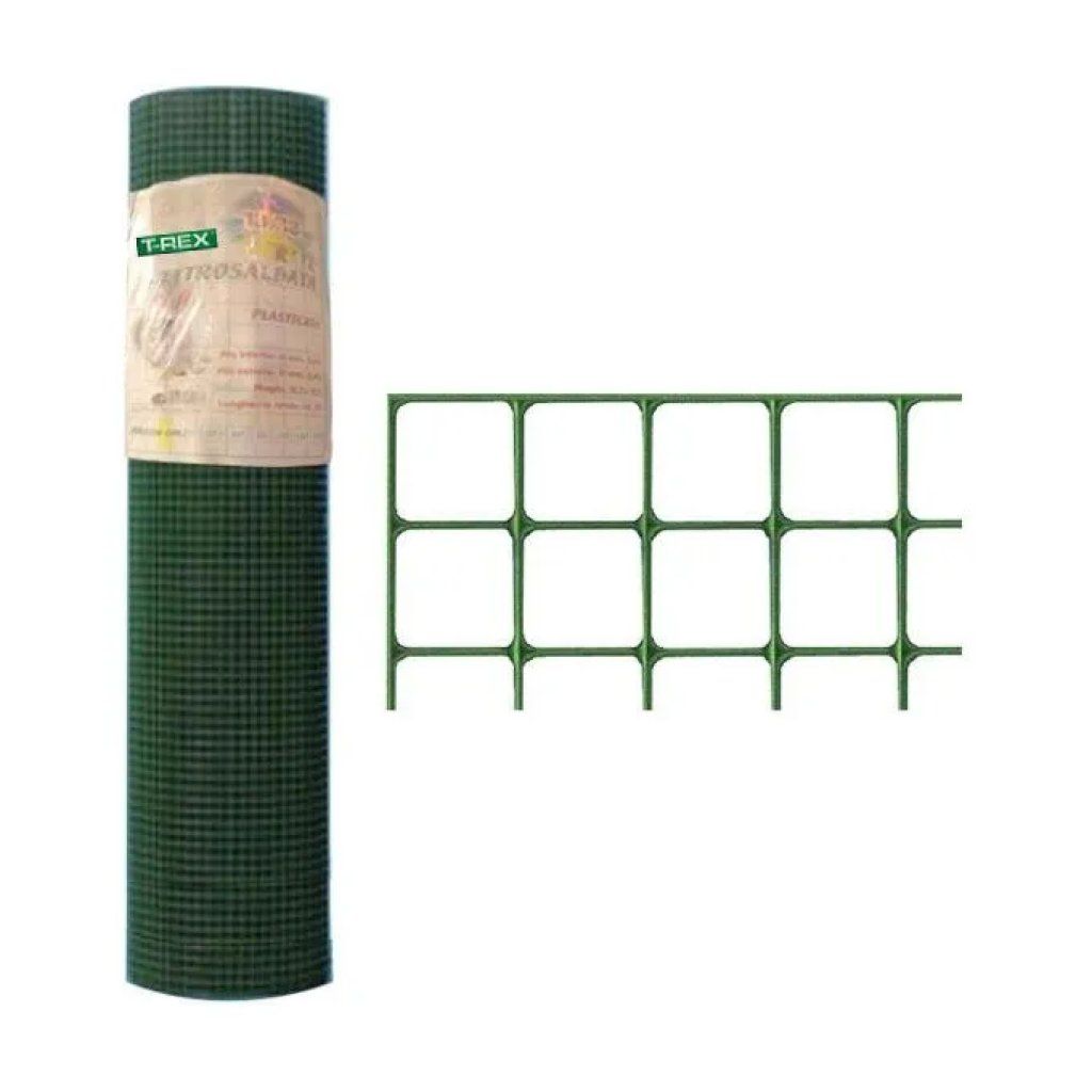 T-REX Rete Elettrosaldata Zincata e Plasticata Verde, 80 cm x 25 m T-REX Rete Elettrosaldata Zincata e Plasticata Verde, 80 cm x 25 m