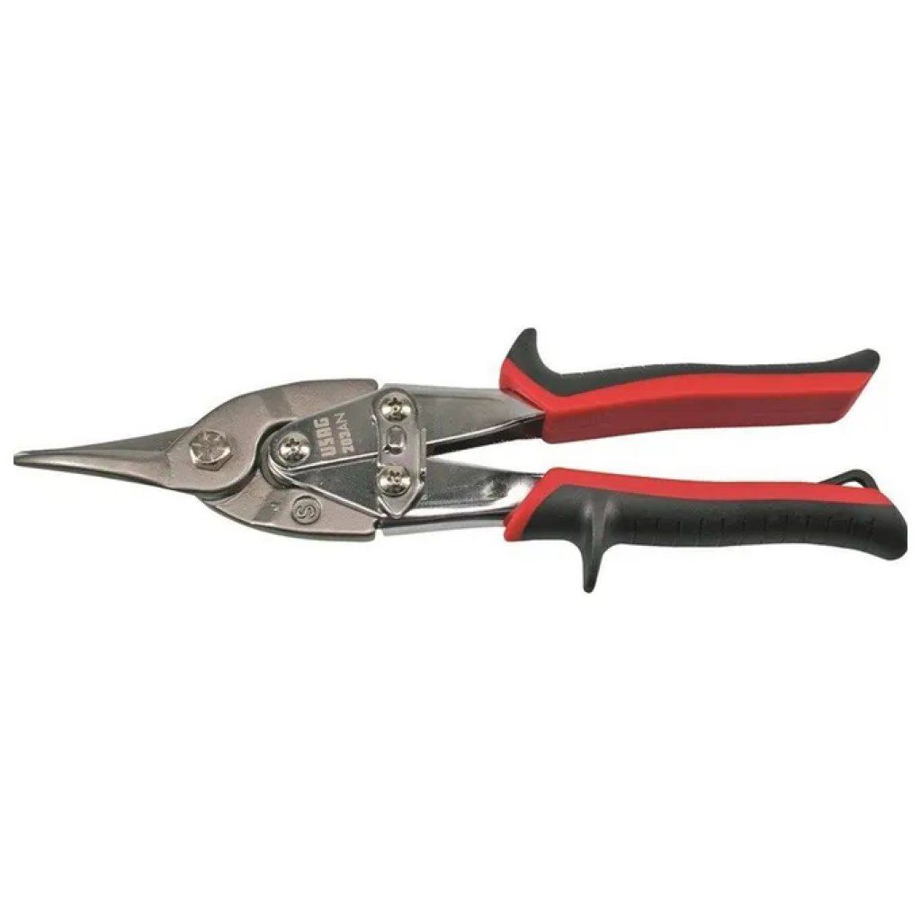 USAG U02030001 Cesoie per lamiere a doppia leva, lame diritte, 250 mm