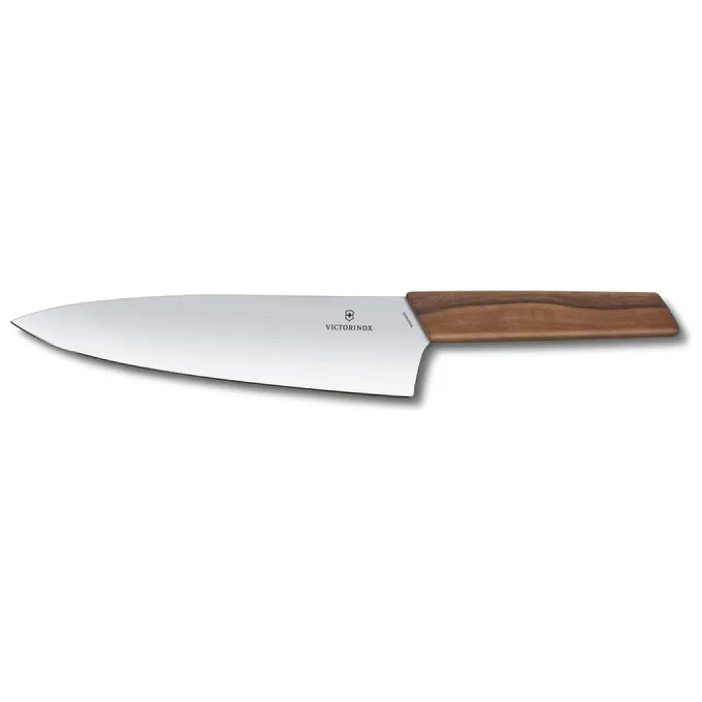 Victorinox Swiss Modern Coltello da Intaglio, Lama 20 cm, Manico in Noce