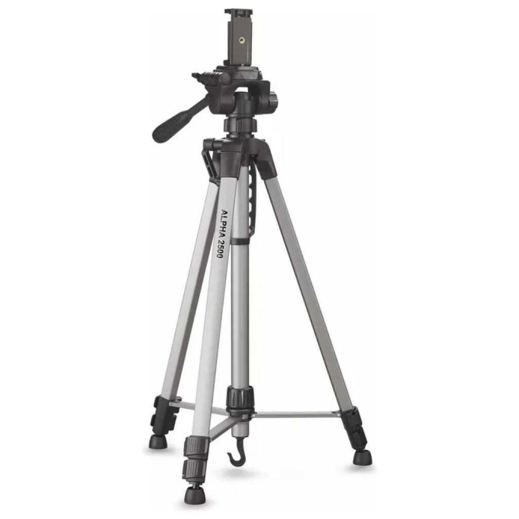 Cullmann Alpha 2500 Treppiede per Fotocamera e Smartphone – Nero/Grigio