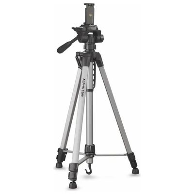Cullmann Alpha 2500 Treppiede per Fotocamera e Smartphone – Nero/Grigio