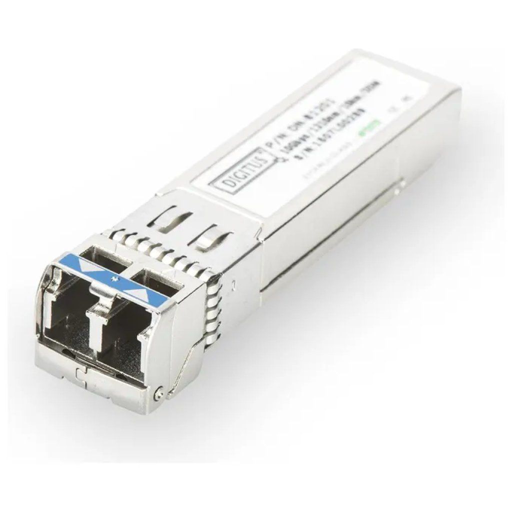 Digitus DN-81201 Modulo Mini GBIC SFP 10 Gbps 10 km LC Duplex Monomodale DDM compatibile MSA colore Nero Digitus DN-81201 Modulo Mini GBIC SFP 10 Gbps 10 km LC Duplex Monomodale DDM compatibile MSA colore Nero