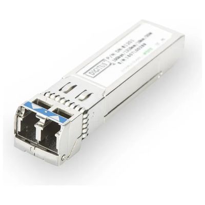 Digitus DN-81201 Modulo Mini GBIC SFP 10 Gbps 10 km LC Duplex Monomodale DDM compatibile MSA colore Nero Digitus DN-81201 Modulo Mini GBIC SFP 10 Gbps 10 km LC Duplex Monomodale DDM compatibile MSA colore Nero