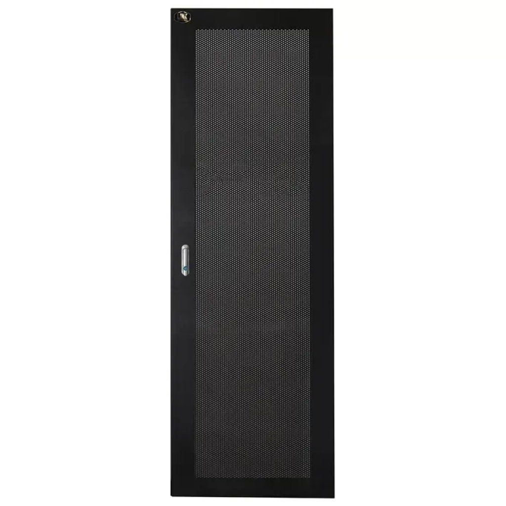 Link LKDOOR42IN Porta in Metallo Traforata 42U con Serratura Larghezza 600 mm colore Nero