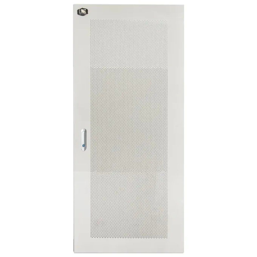 Link Accessori LKDOOR27UF Porta Metallo Traforata 27U con Serratura colore Grigio