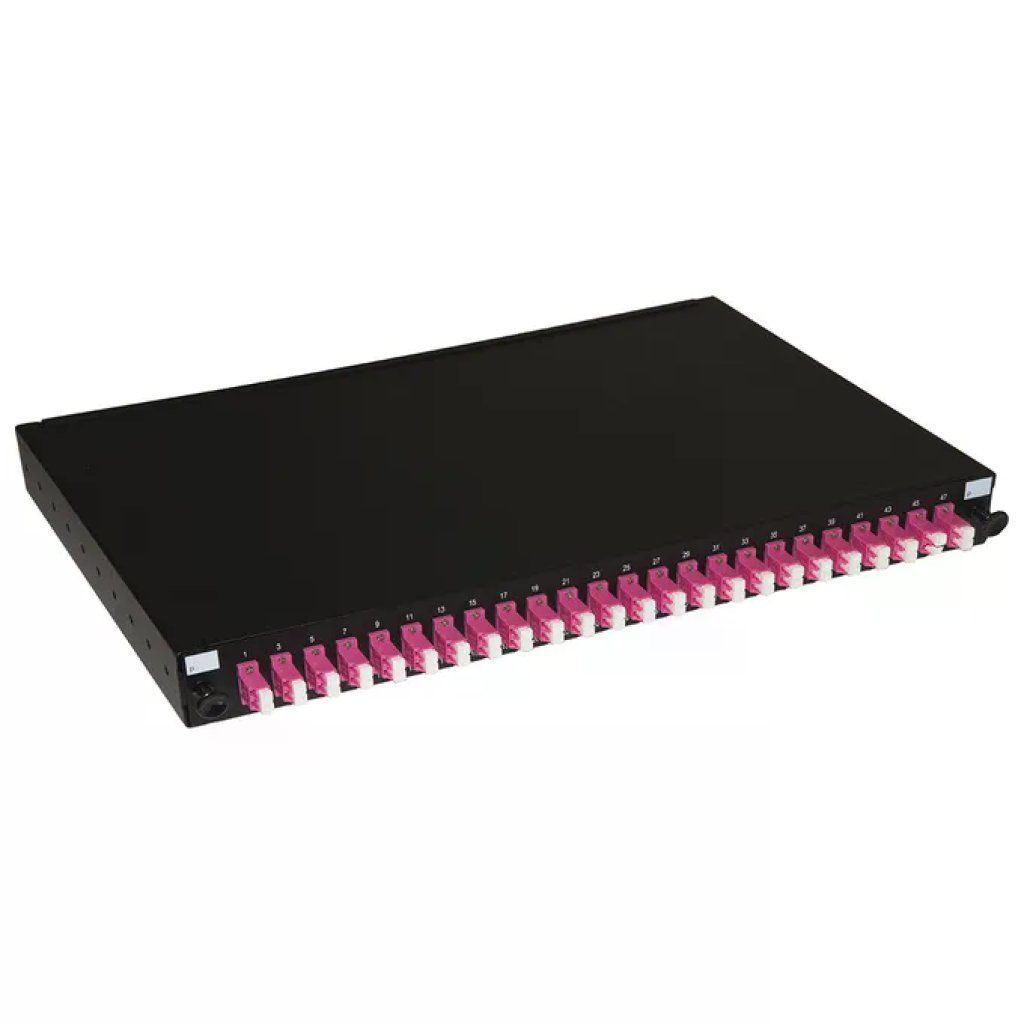LINK LK24LC4P Pannello Fibra Ottica 19'' 24 Adattatori LC Duplex OM4 con Pigtail Installati LINK LK24LC4P Pannello Fibra Ottica 19'' 24 Adattatori LC Duplex OM4 con Pigtail Installati