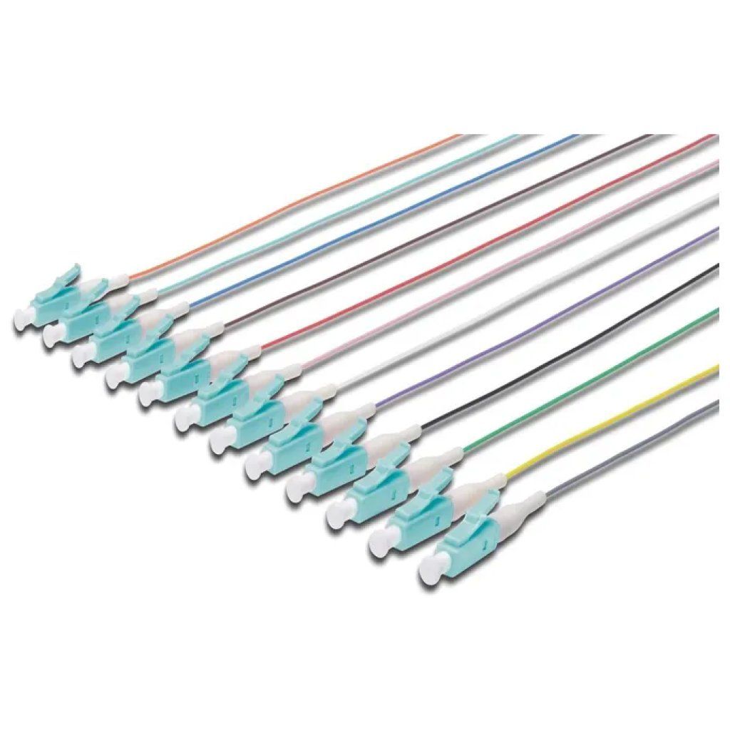 DIGITUS Set 12 Pigtail Fibra Ottica OM3 LC Simplex