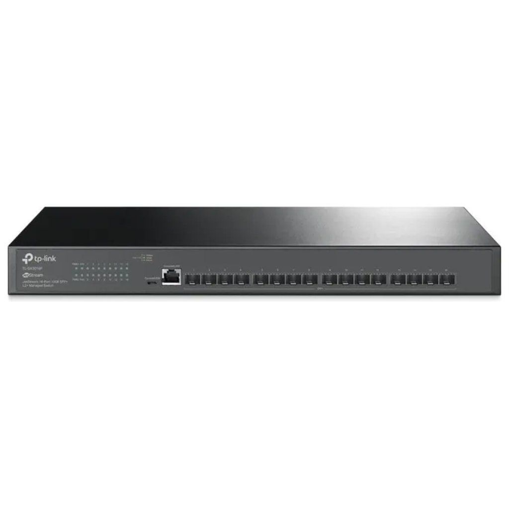 TP-Link SX3016F Omada JetStream Switch di Rete Gestito L2+-L3 16 porte SFP+ 10G 320 Gbit-s colore Nero