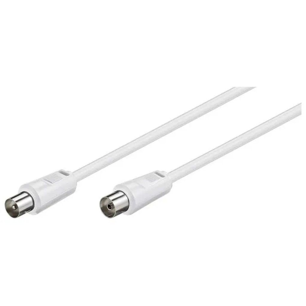 EDNET Cavo antenna coassiale EDNET IEC maschio-femmina, 1,5 m, bianco EDNET Cavo antenna coassiale EDNET IEC maschio-femmina, 1,5 m, bianco