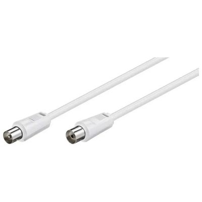 EDNET Cavo antenna coassiale EDNET IEC maschio-femmina, 1,5 m, bianco