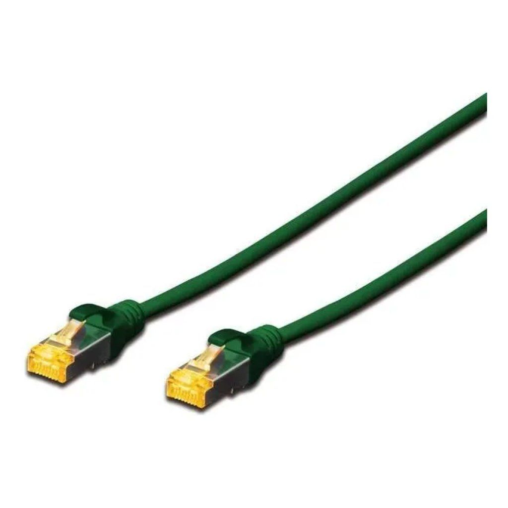 DIGITUS Cavo patch Ethernet Cat6a S/FTP RJ-45, verde, 25 cm DIGITUS Cavo patch Ethernet Cat6a S/FTP RJ-45, verde, 25 cm