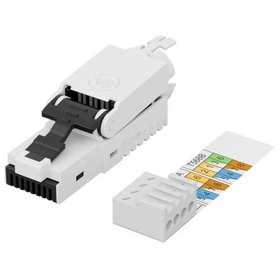 DIGITUS DN-93633 Connettore RJ45 Cat 6A UTP Toolless Nero DIGITUS DN-93633 Connettore RJ45 Cat 6A UTP Toolless Nero